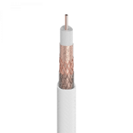 Cable coaxial T100plus para antena TV blanco