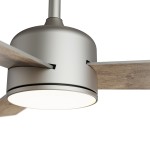 Ventilador de techo BALOO EVO S color níquel y palas reversibles - SULION 2199863
