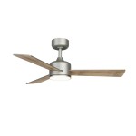 Ventilador de techo BALOO EVO S color níquel y palas reversibles - SULION 2199863
