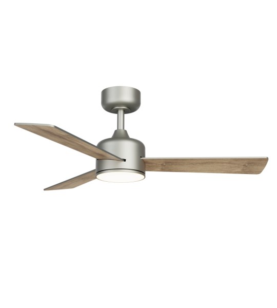 Ventilador de techo BALOO EVO S color níquel y palas reversibles - SULION 2199863