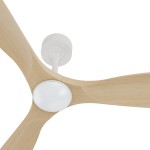 Ventilador de techo CARLA L color blanco y palas de madera con luz - SULION 2200576