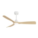 Ventilador de techo CARLA L color blanco y palas de madera con luz - SULION 2200576