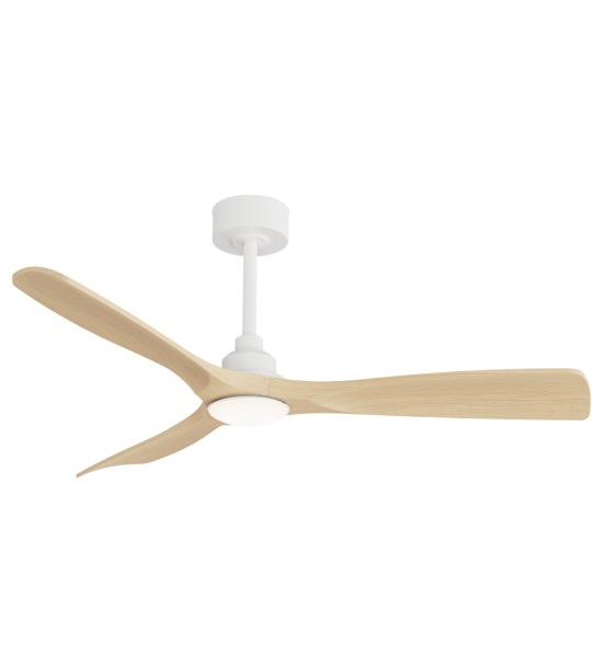 Ventilador de techo CARLA L color blanco y palas de madera con luz - SULION 2200576